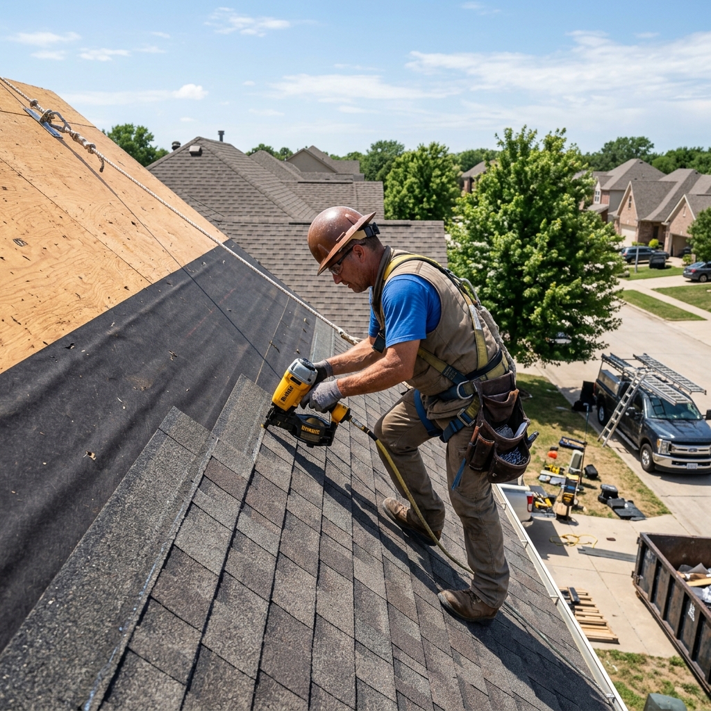 Roofing site photo